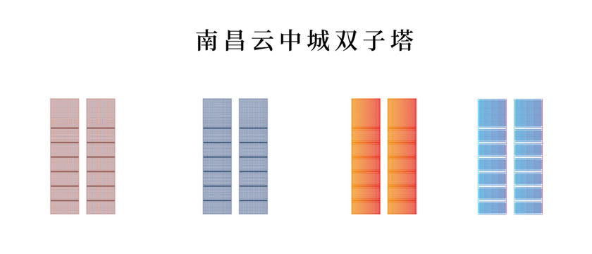 南昌云中城雙子塔