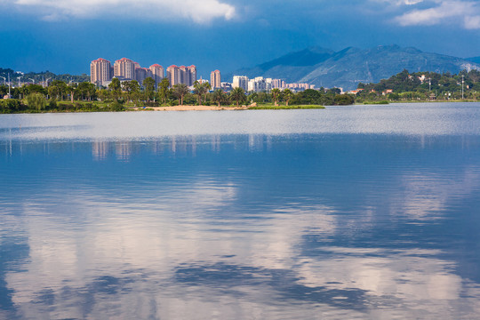 大灣區旅游城市肇慶波海湖