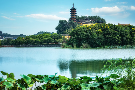 镇江金山寺庙建筑