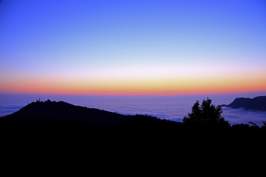 阿里山的夕阳