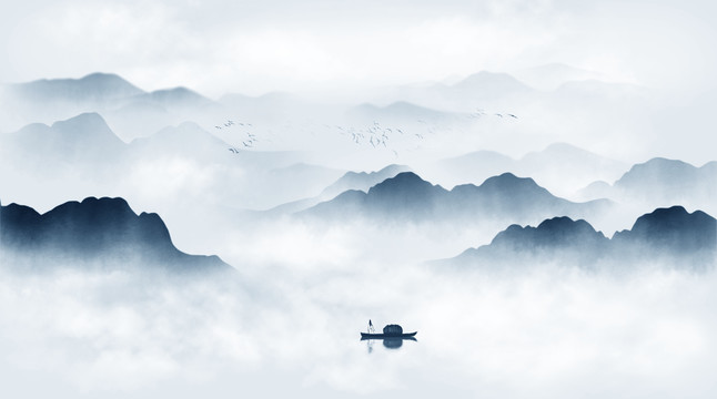 新中式山水畫