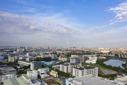 中国广州东部城市风光