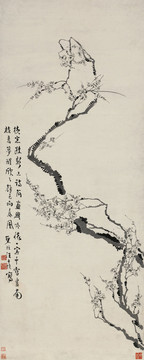 汪士慎墨梅圖