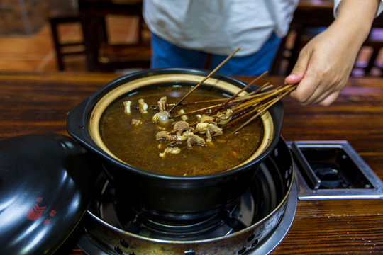 广东湛江牛杂火锅串