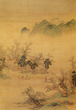 楊士賢畫巖壑清暉冊