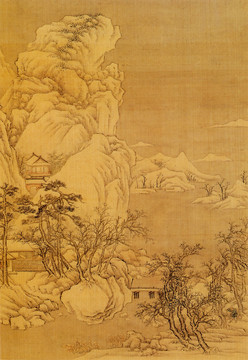 楊士賢畫巖壑清暉冊