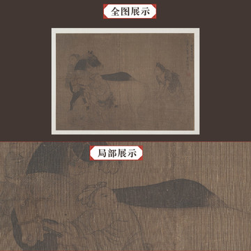 陸青款洗馬圖