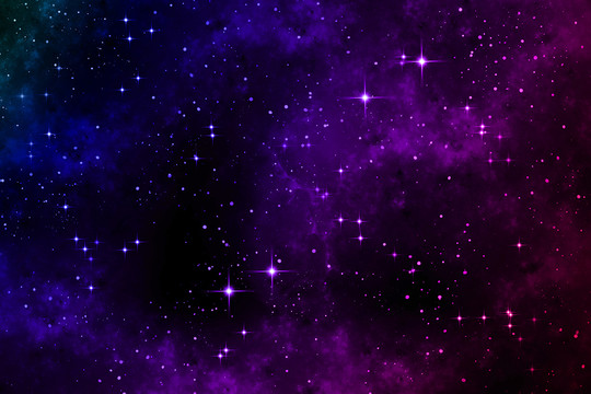 紫色星空圖