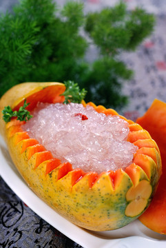 夏威夷木瓜炖雪蛤