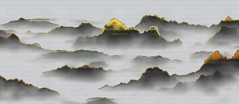 中國風山水背景