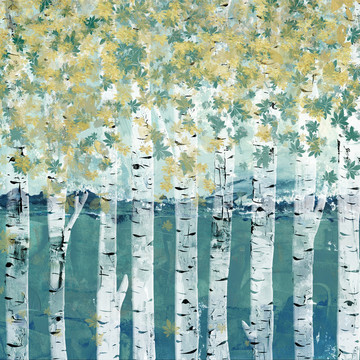 树油画装饰画北欧艺术手绘