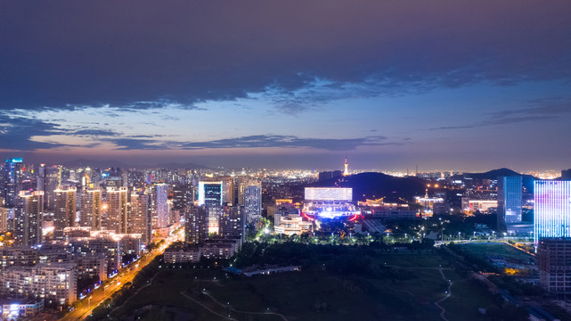 青岛西海岸新区夜景