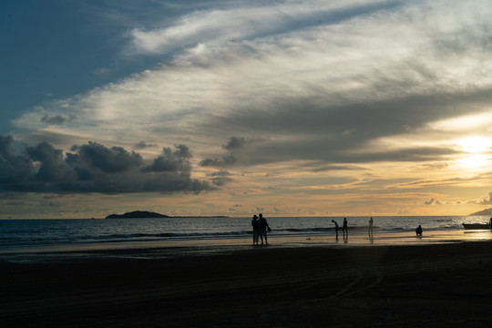 海边黄昏