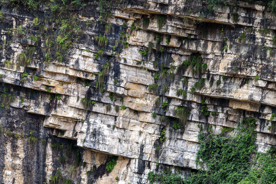 三峡崖壁