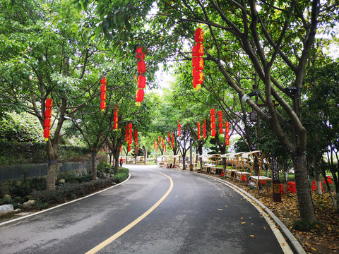 屈原故里景区街道