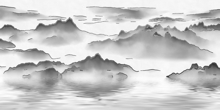 山水壁畫