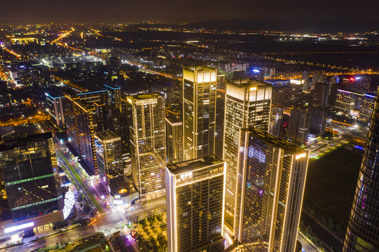 杭州未来科技城夜景