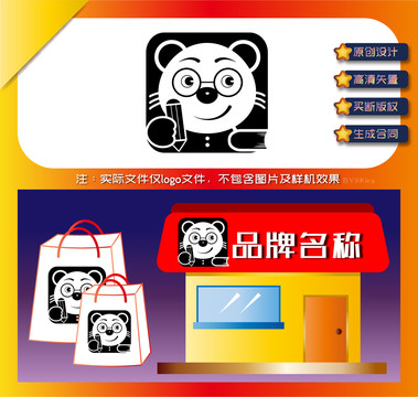 熊猫博士logo