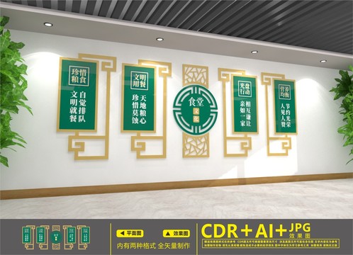 食堂展板