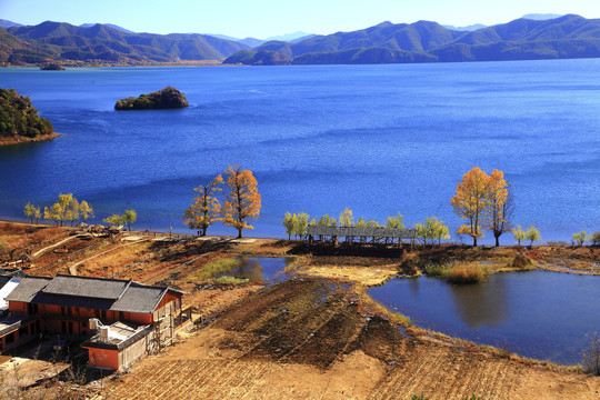 泸沽湖尼塞村风景