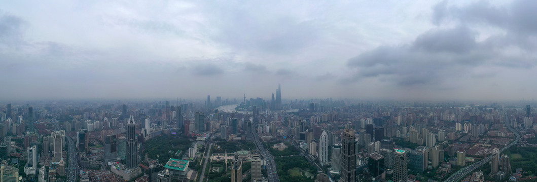 航拍上海城市全景046
