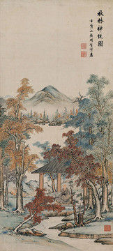項(xiàng)圣謨秋林禪悅圖