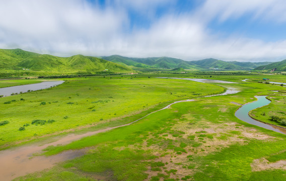 四川省阿坝州红原县草原湿地