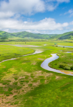 四川省阿坝州红原县草原湿地