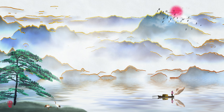 中式山水畫