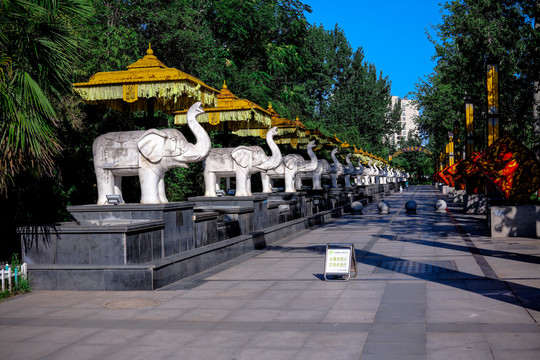 中华礼乐城大象雕塑