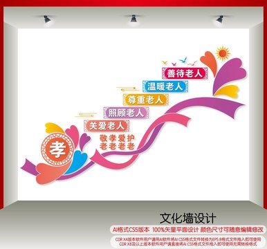 敬老孝老樓道文化墻