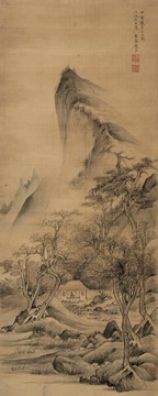 趙佐茅屋閑眺圖