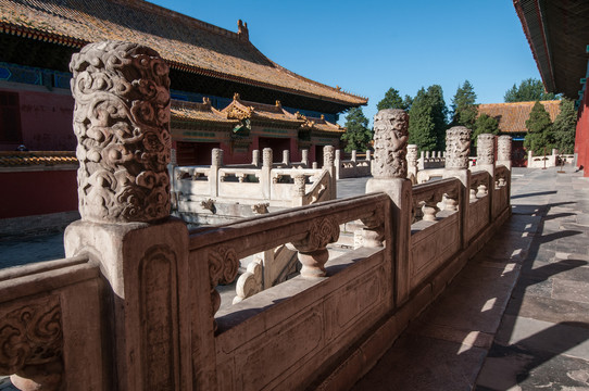 北京太庙石望柱和石栏板