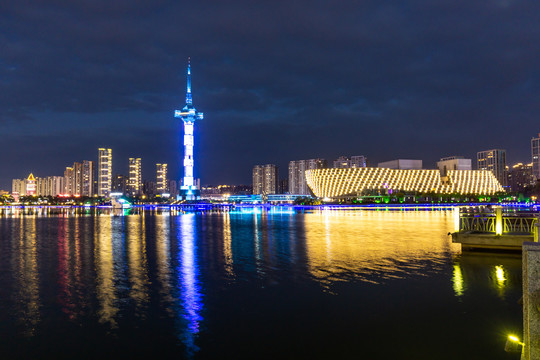 盐城城市天际线夜景