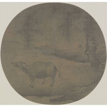 吳炳柳蔭牧牛圖