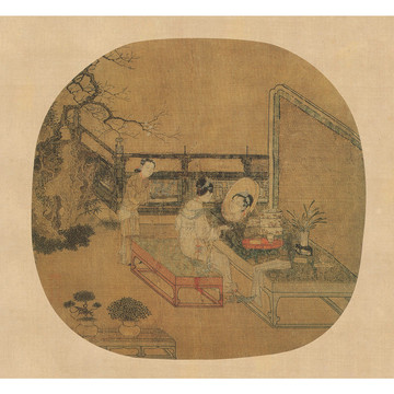蘇漢臣妝靚仕女圖