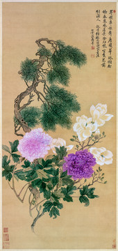 惲壽平花卉圖