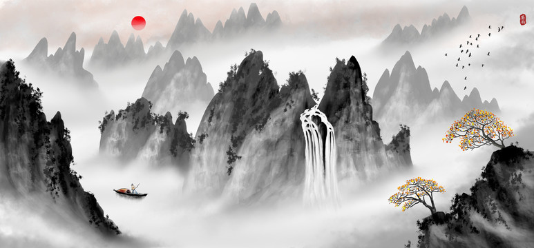 新中式山水