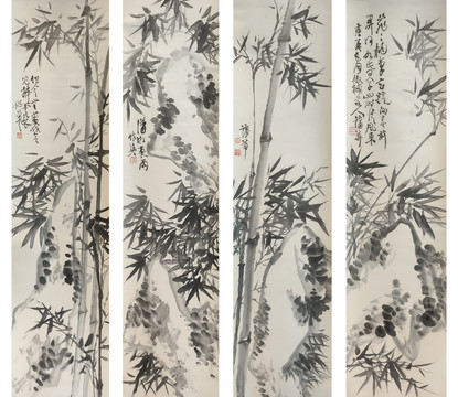 蒲華近代墨竹國畫