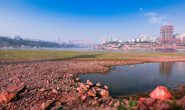 宜宾三江汇流城市景观2011年