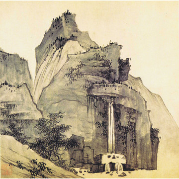 弘仁山水畫