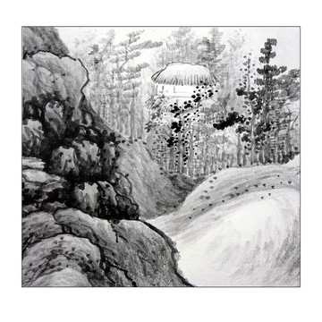 龔賢山水國(guó)畫