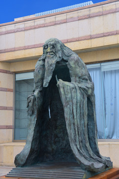 青岛市雕塑馆老子塑像