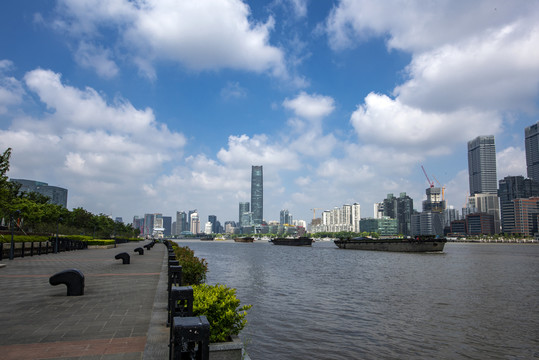 上海黄浦江滨江建筑江景