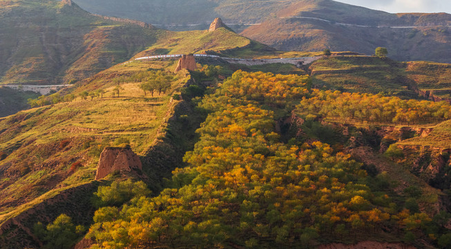 中国山西摩天岭风景区自然风光