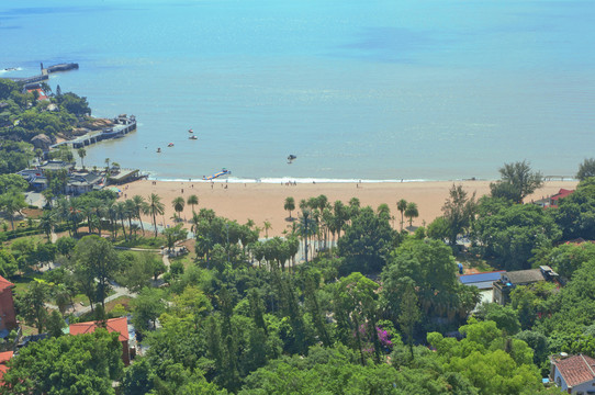 港仔后海滨浴场俯瞰风景