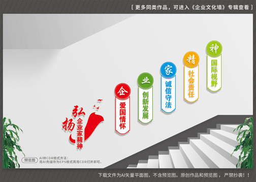 企業(yè)樓梯文化墻