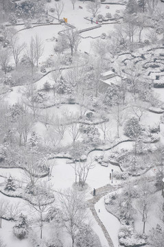 园林雪景