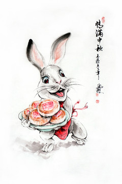 中秋玉兔