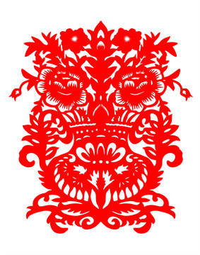 剪紙花卉